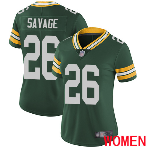 Green Bay Packers Limited Green Women 26 Savage Darnell Home Jersey Nike NFL Vapor Untouchable